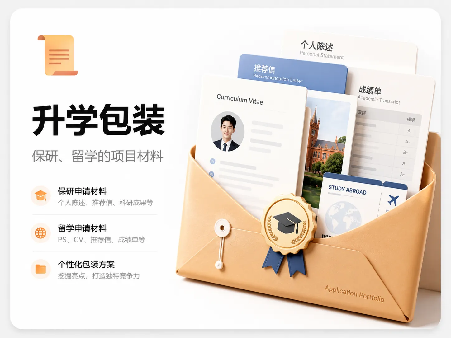 升学包装 · 保研、留学的项目材料
